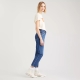 Levi's 501 CROP cropped high waist straight fit jeans troy horse