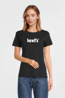 Levi's T-shirt Perfect Tee met logo zwart