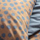 Walra Spots & Dots dekbedovertrek - Lits-jumeaux (240x200/220 cm + 2 slopen) - Katoen - Cognac