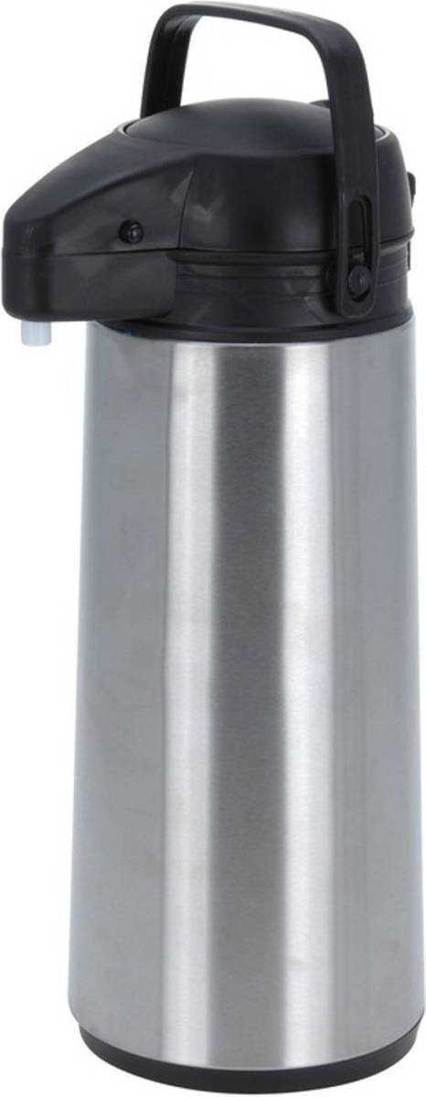 Merkloos RVS thermoskan/isoleerkan met pomp 1.8 liter