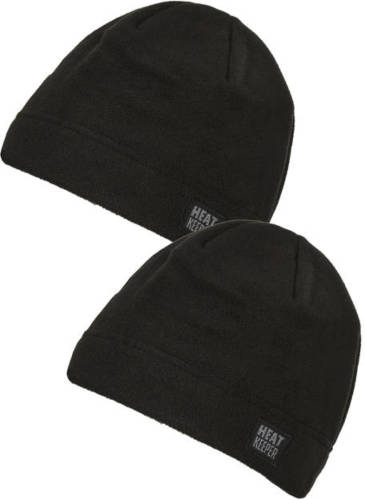 Heatkeeper thermo muts - set van 2 zwart
