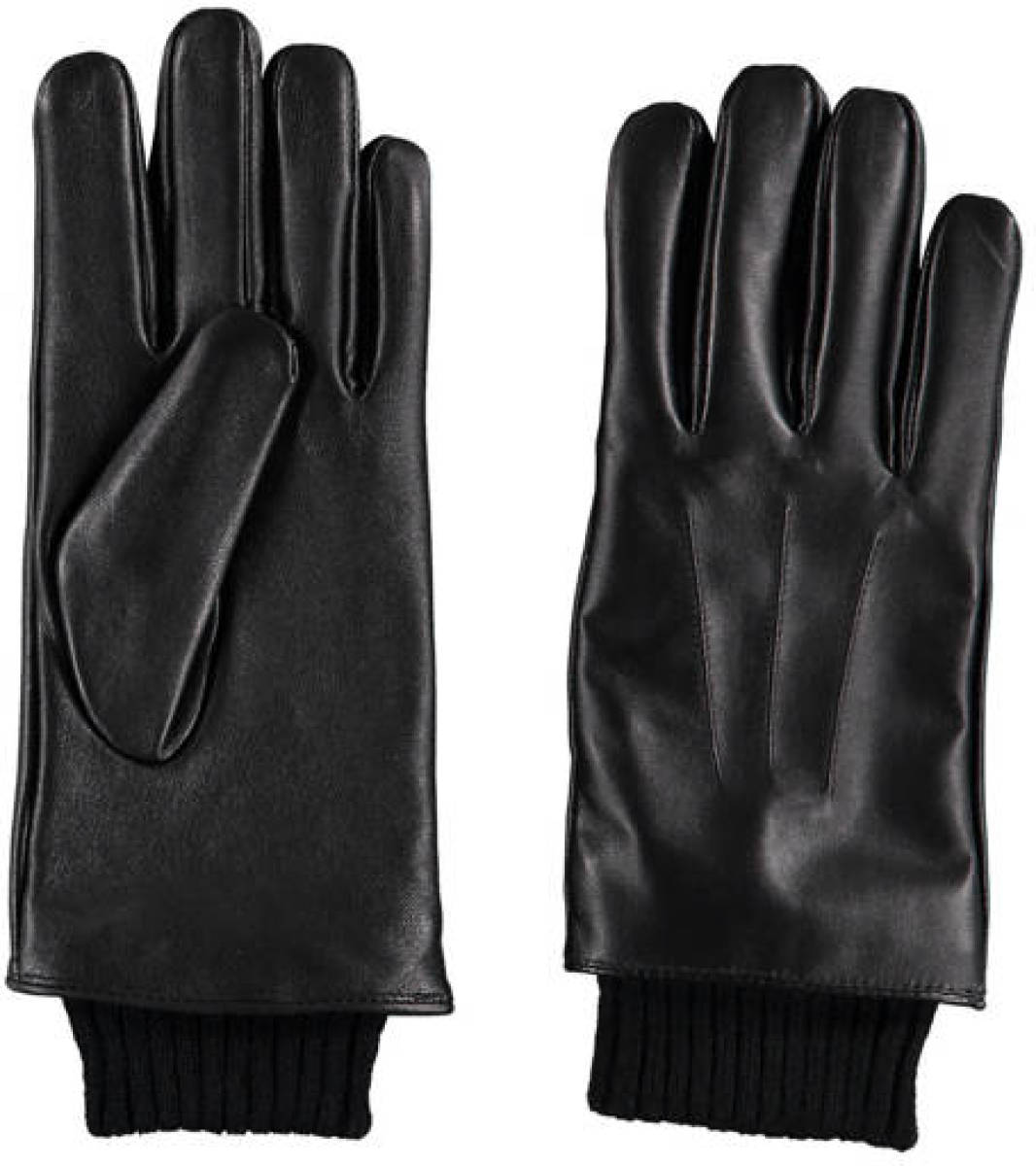 Sarlini leren handschoenen zwart