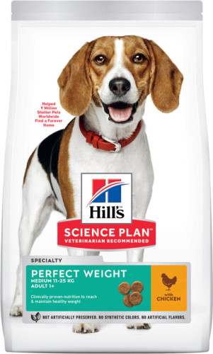 Hill's Canine Adult Perfect Weight Kip Medium 12 kg