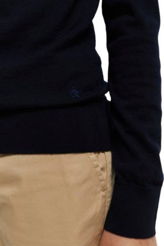 Scotch & Soda fijngebreide trui van merinowol night