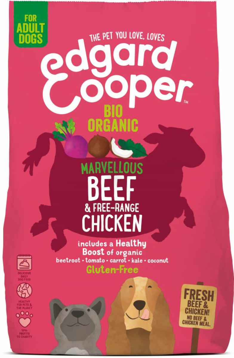 Edgard&Cooper Hondenvoer Biorund en Biokip 7 kg