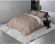 Sleeptime Elegance Two Toned - Verwarmend Flanel - Taupe 2-persoons (200 x 200/220 cm + 2 kussenslopen) Dekbedovertrek