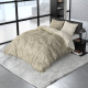 Sleeptime Elegance Two Toned - Verwarmend Flanel - Taupe 2-persoons (200 x 200/220 cm + 2 kussenslopen) Dekbedovertrek