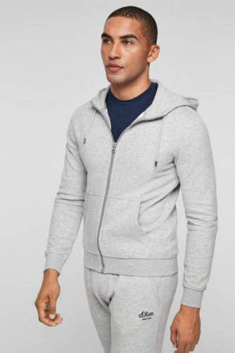 s.Oliver sweatvest lichtgrijs