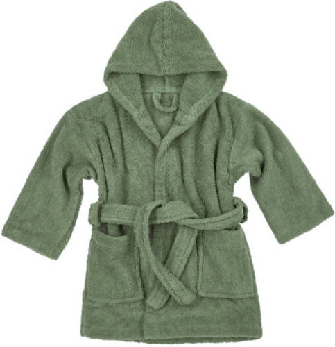 Meyco basic badstof badjas forest green