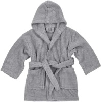 Meyco basic badstof badjas grijs