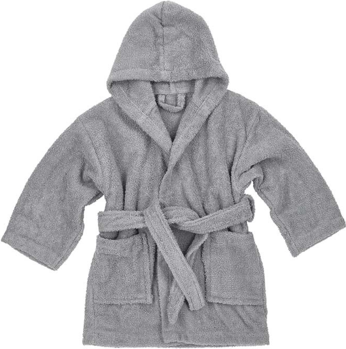Meyco basic badstof badjas grijs