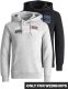 Jack & Jones ESSENTIALS hoodie JJECORP (set van 2 ) grey melange/black