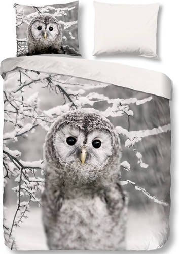 Good Morning Owl - Verwarmend Flanel Lits-jumeaux (240 x 200/220 cm + 2 kussenslopen) Dekbedovertrek