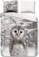 Good Morning Owl - Verwarmend Flanel Lits-jumeaux (240 x 200/220 cm + 2 kussenslopen) Dekbedovertrek