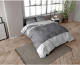 DreamHouse Bedding Skylar - Verwarmend Flanel - Antraciet 1-persoons (140 x 200/220 cm + 1 kussensloop) Dekbedovertrek