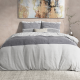 DreamHouse Bedding Skylar - Verwarmend Flanel - Antraciet 1-persoons (140 x 200/220 cm + 1 kussensloop) Dekbedovertrek