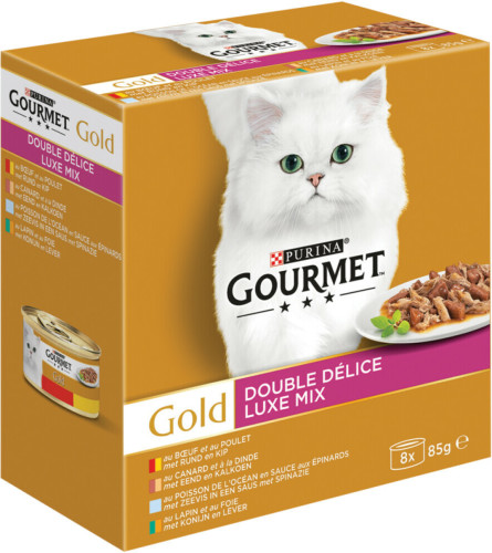 6x Gourmet Gold Luxe Mix 8 x 85 gr