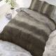 DreamHouse Bedding Gradient Knits - Taupe 1-persoons (140 x 220 cm + 1 kussensloop) Dekbedovertrek