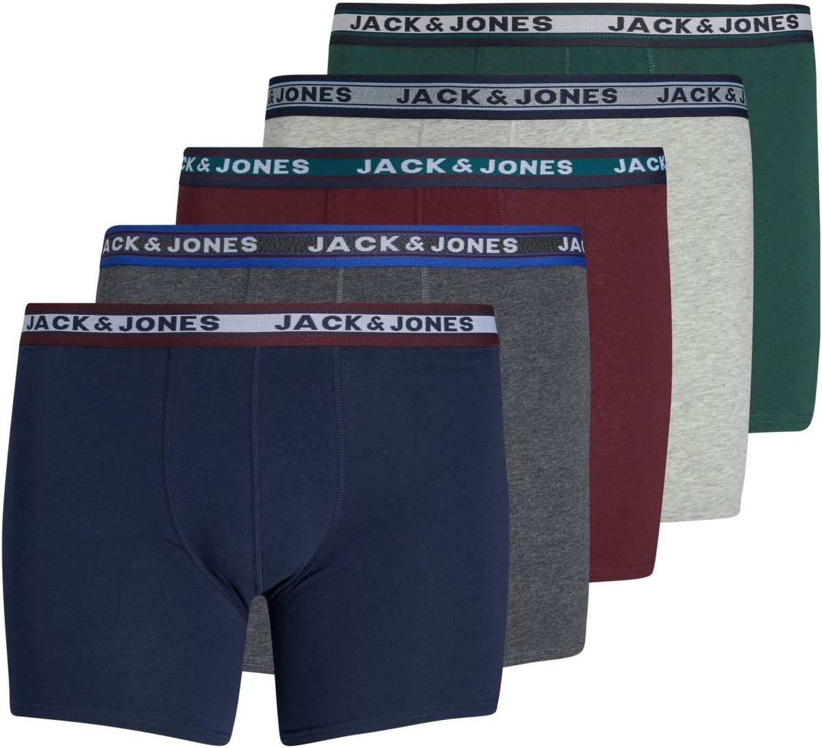 JACK & JONES PLUS SIZE boxershort JACOLIVER (set van 5)