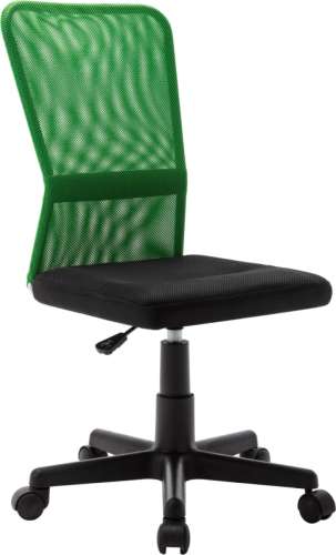 VidaXL Kantoorstoel 44x52x100 cm mesh stof zwart en groen
