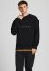 Jack & Jones ORIGINALS sweater JORCOPENHAGEN met printopdruk black