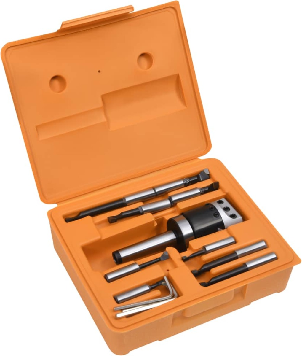 VidaXL 15-delige Boorgereedschapsset met MT3-F1-12 boorkop 50 mm