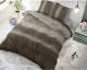 DreamHouse Bedding Gradient Knits - Taupe 1-persoons (140 x 220 cm + 1 kussensloop) Dekbedovertrek