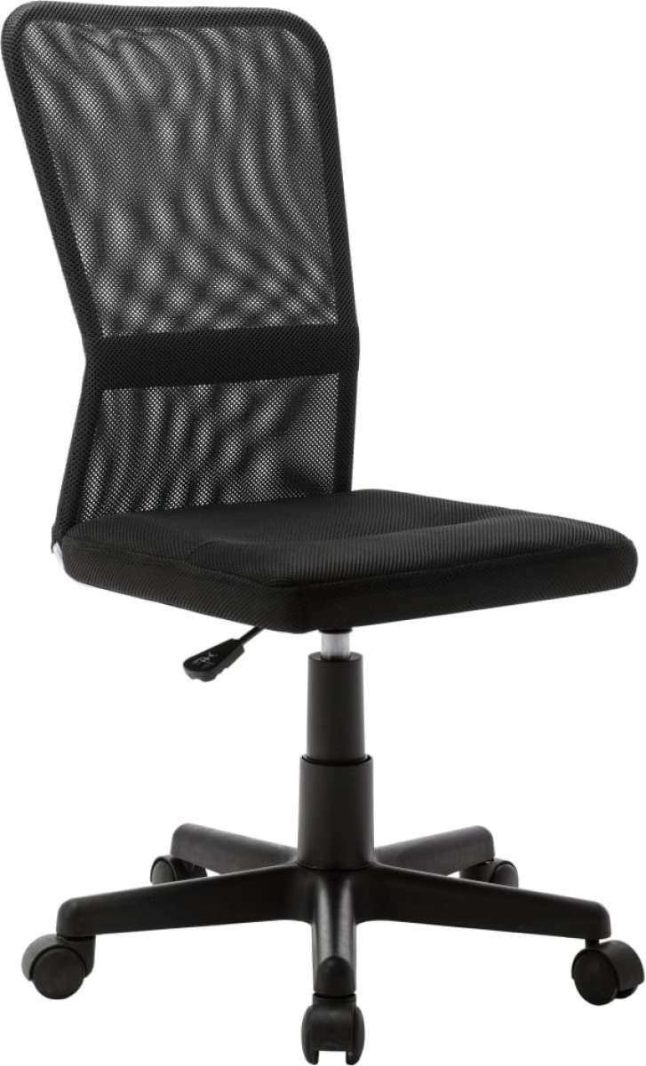VidaXL Kantoorstoel 44x52x100 cm mesh stof zwart