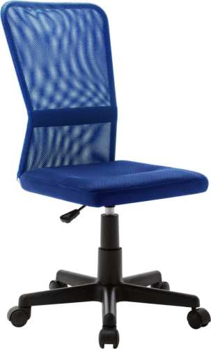VidaXL Kantoorstoel 44x52x100 cm mesh stof blauw