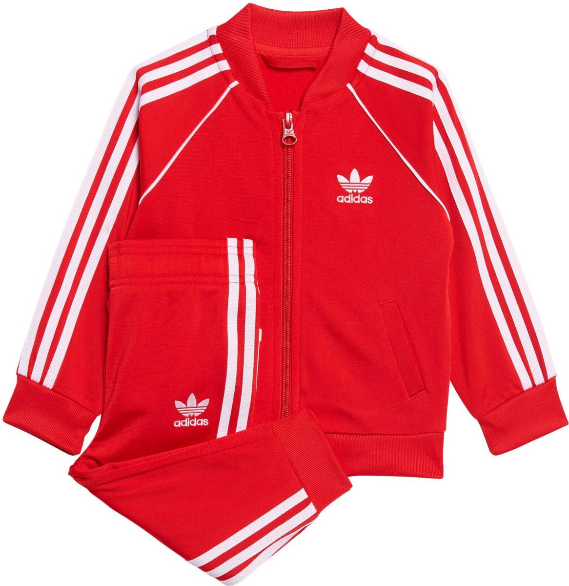 adidas Originals Superstar Adicolor baby trainingspak rood/wit