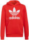 adidas Originals unisex Adicolor hoodie rood/wit