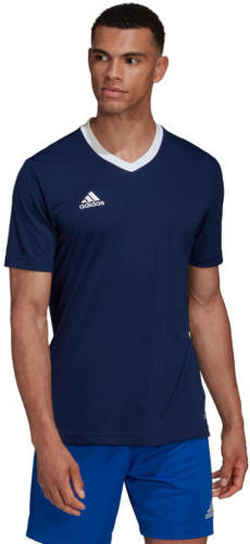 adidas Performance Senior sport T-shirt donkerblauw