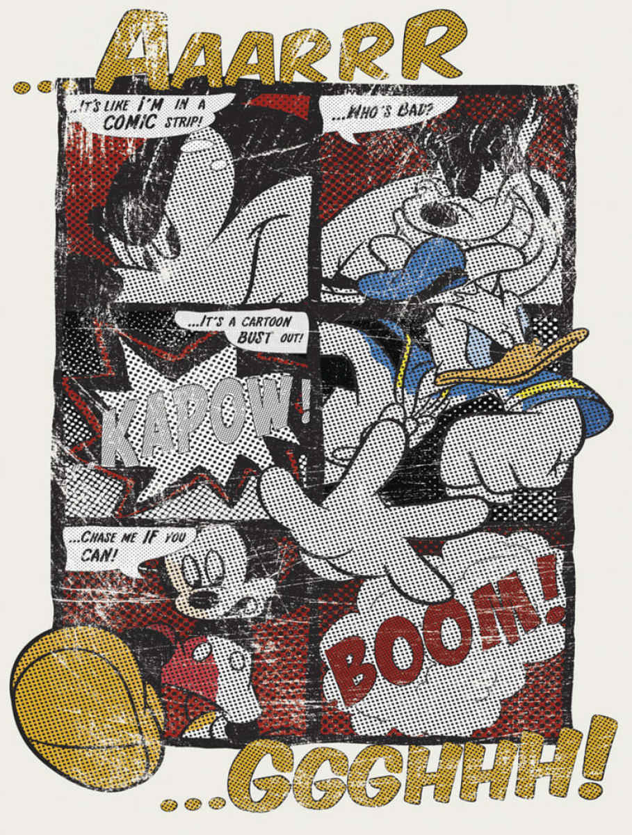 Komar Fotobehang Mickeys Great Escape 184x254 cm rood