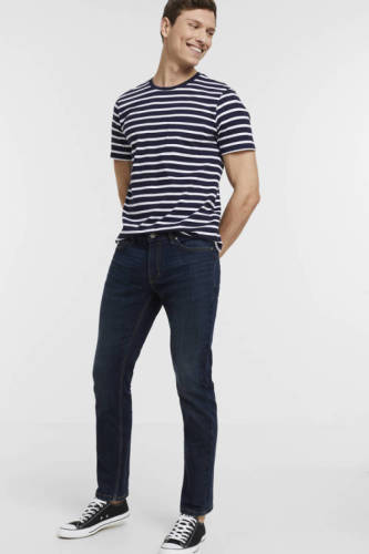 anytime slim fit jeans donkerblauw