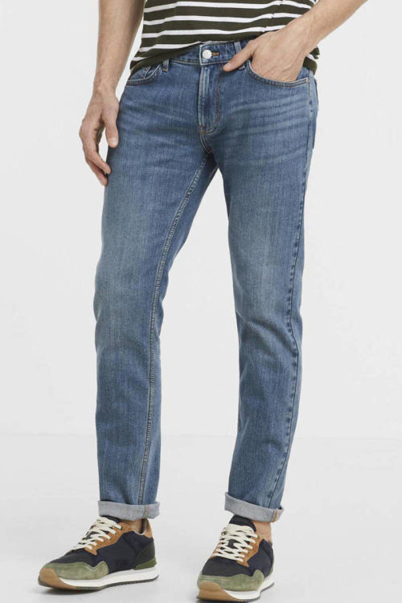 anytime slim fit jeans blauw