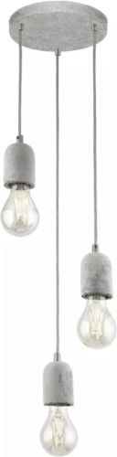 Eglo Hanglamp SILVARES 3x60 W grijs 95523