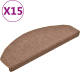 VidaXL Trapmatten 15 st 65x24x4 cm bruin