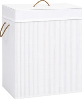 VidaXL Wasmand 100 L bamboe wit