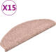 VidaXL Trapmatten 15 st 65x21x4 cm lichtroze