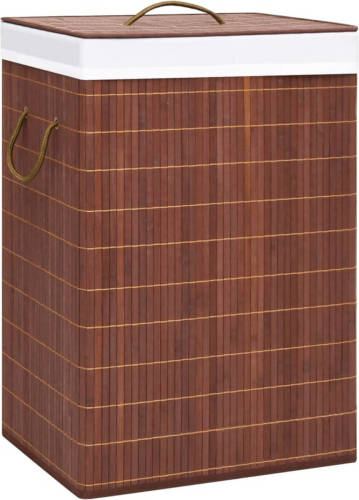 VidaXL Wasmand 72 L bamboe bruin