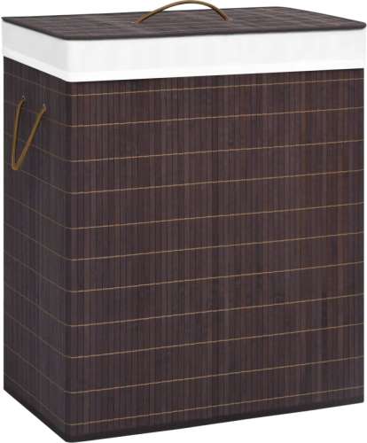 VidaXL Wasmand 100 L bamboe bruin