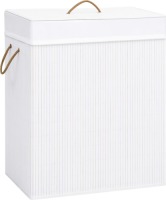 VidaXL Wasmand 83 L bamboe wit