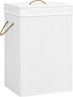 VidaXL Wasmand 72 L bamboe wit