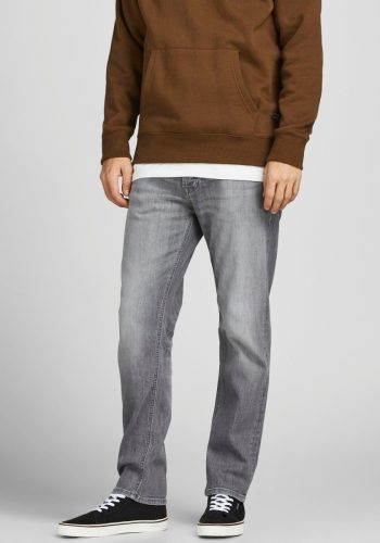 Jack & Jones JEANS INTELLIGENCE slim straight fit jeans JJITIM JJORIGINAL grey denim