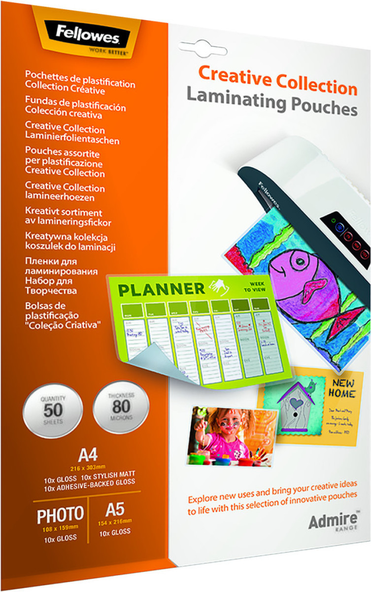 Fellowes Admire Creative Assorti Lamineerhoezen