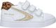 Shoesme leren sneakers met panterprint wit/goud