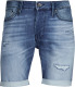 Jack & Jones JEANS INTELLIGENCE regular fit jeans short JJIRICK JJICON 207 blue denim