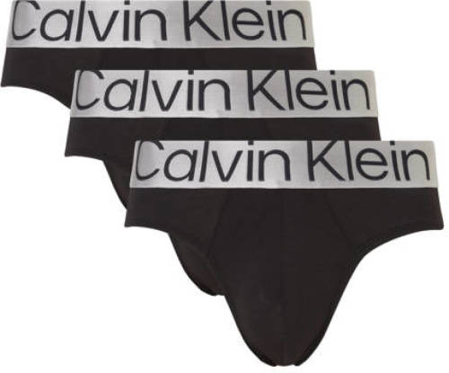 Calvin klein Jazz-hipsters met logo-opschrift in bijpassende tint bij de slip (set, 3 stuks, Set van 3)