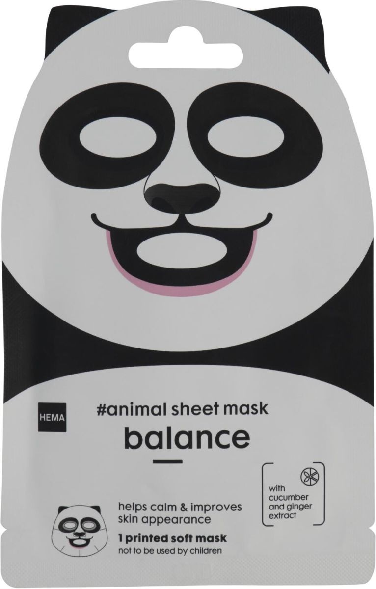 HEMA Dieren Sheetmask Panda 15ml