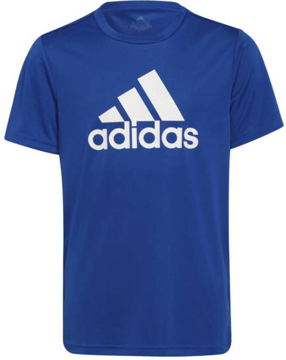 adidas Performance sport T-shirt kobaltblauw/wit
